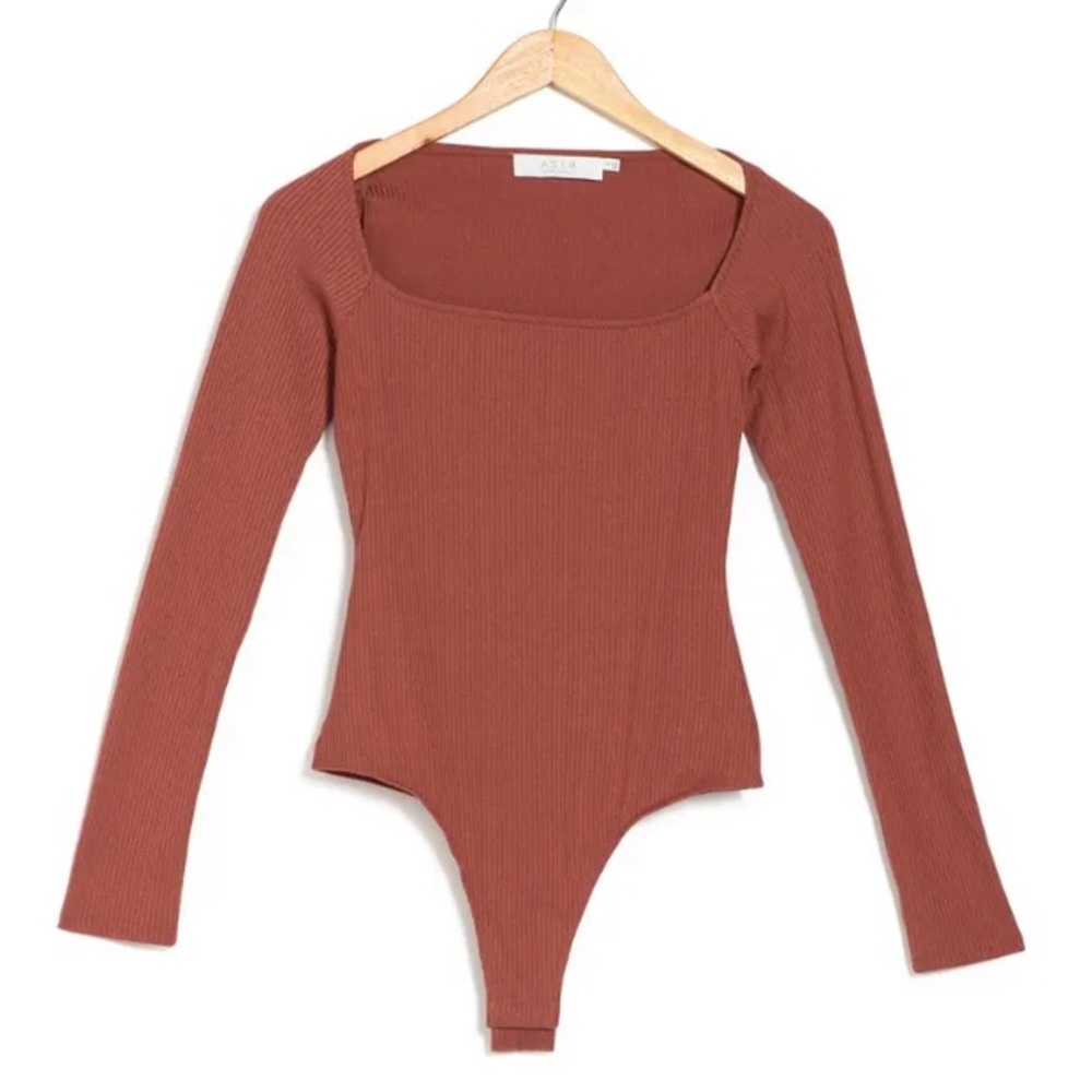 ASTRA the label Square Neck Long Sleeve Body Suit